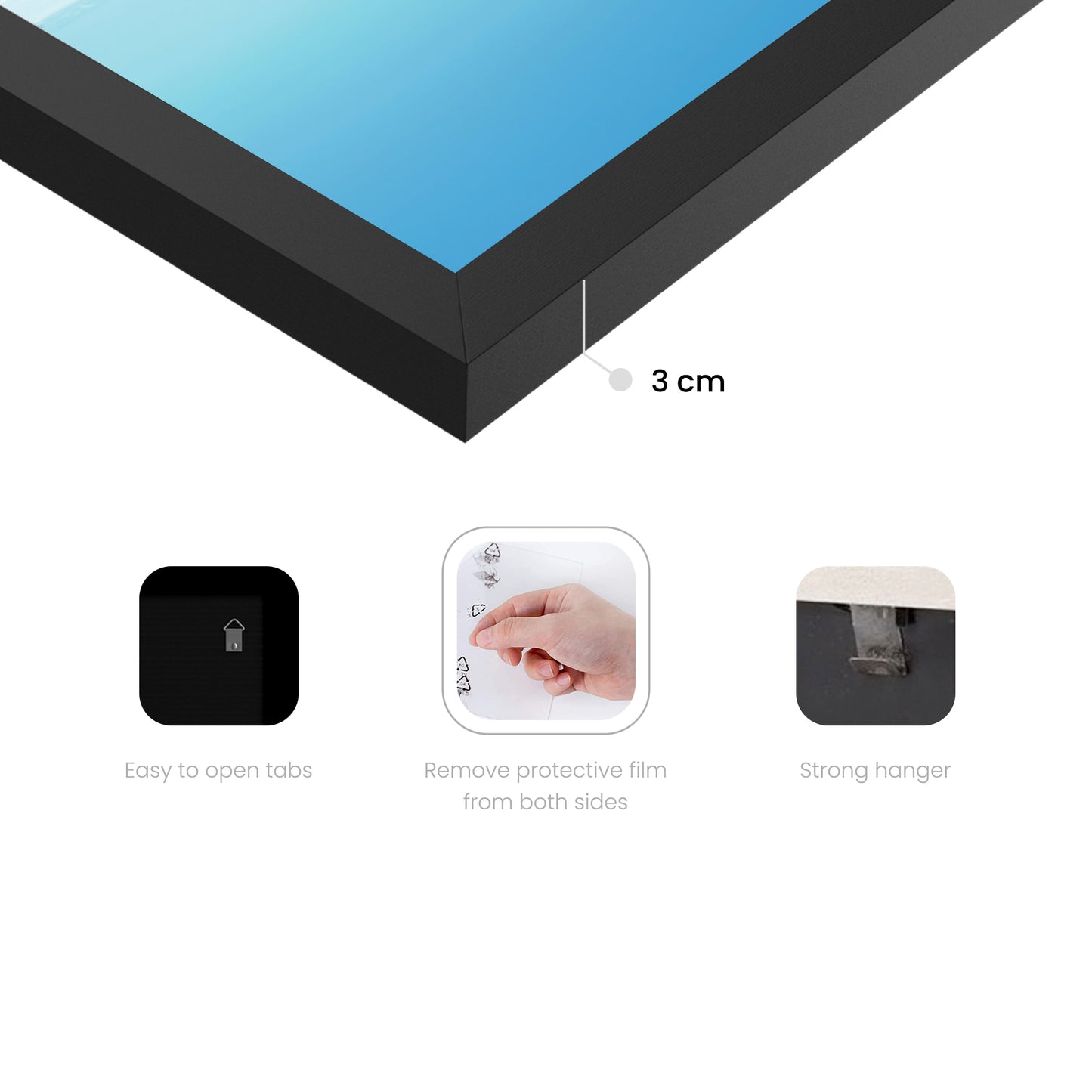 A2 Photo Frame with White Mat