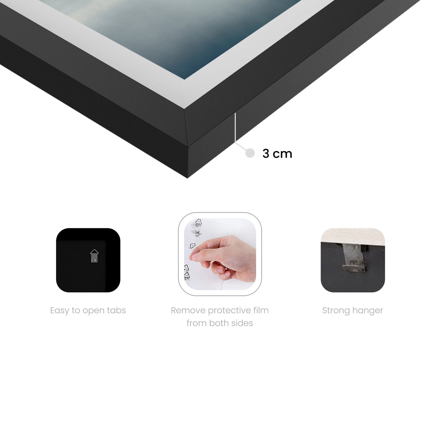 5x5" Photo Frame - Set of 3