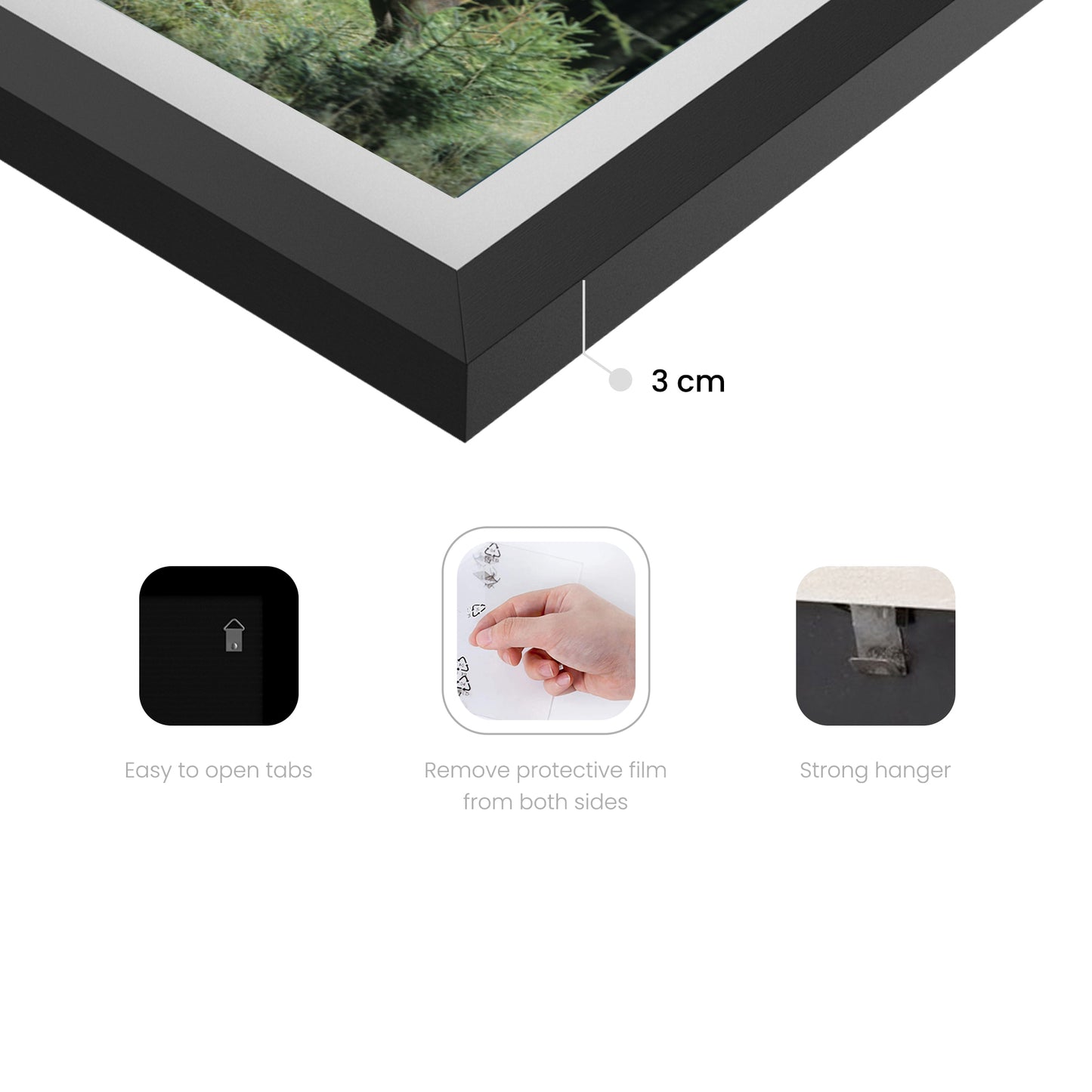 5x5" Photo Frame - Set of 3